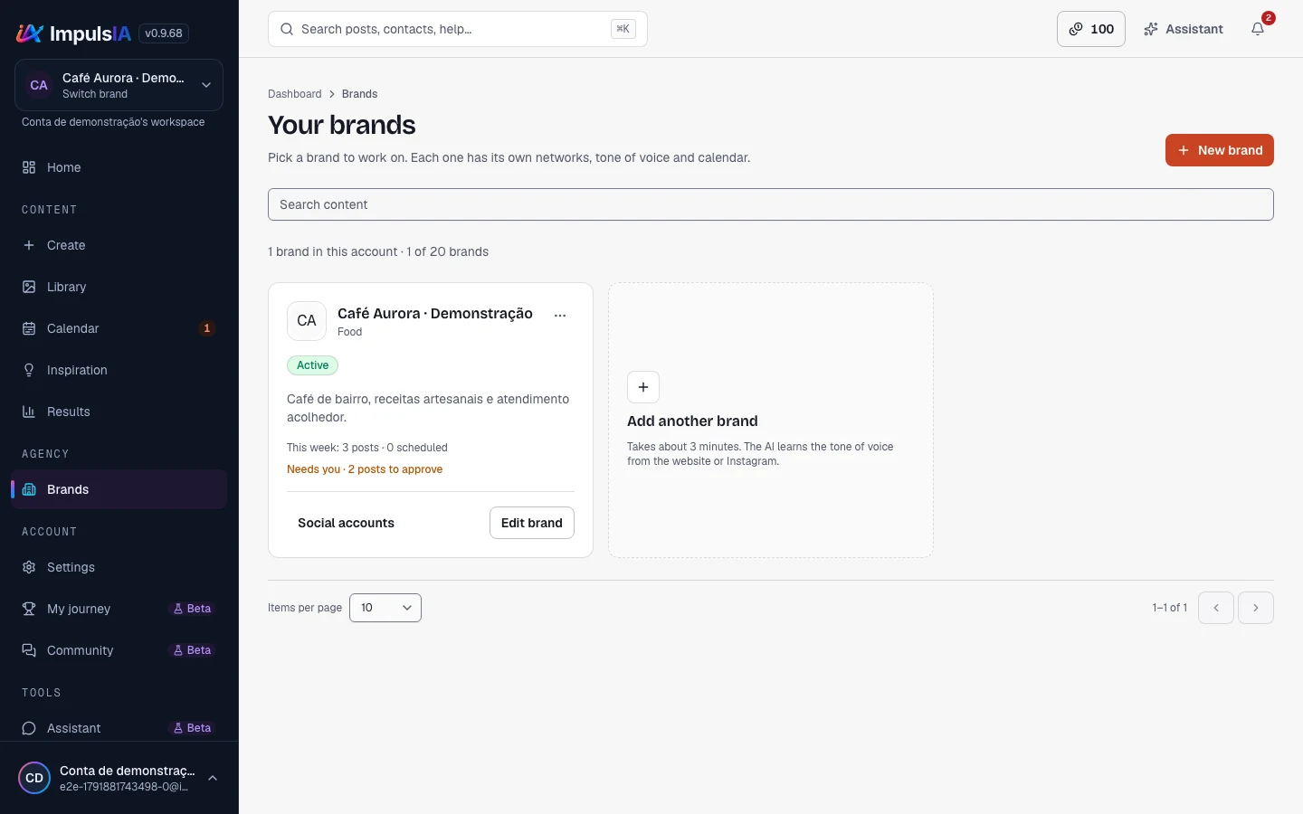 Account brands.